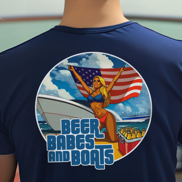 Beers Babes and Boats Boating T-Shirt