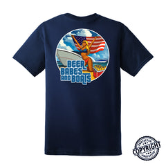 Beers - Babes - Boats –  Men's Performance Boating T-Shirt