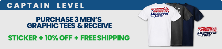 Captain Level — Buy 3 T-Shirts Get $15 Off + Free Sticker & Shipping
