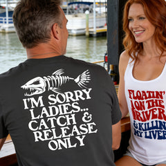 Catch & Release Only –  Men's Performance Boating T-Shirt