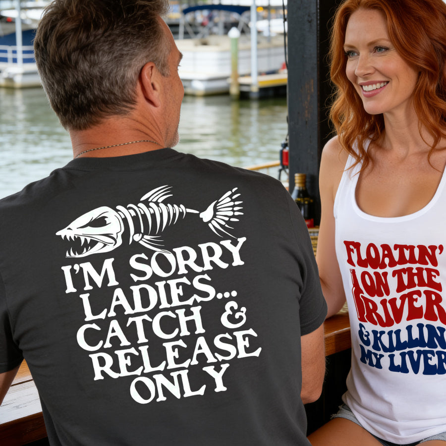 Catch & Release Only –  Men's Performance Boating T-Shirt