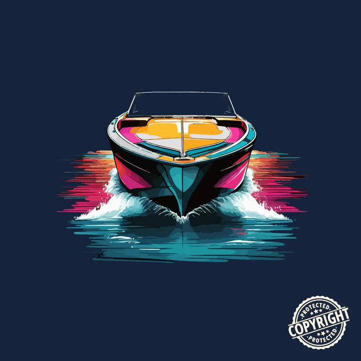 Abstract Boat - Boating Tshirt Design