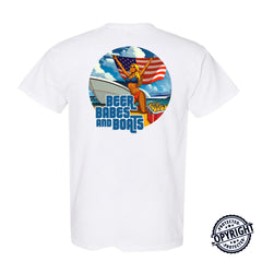 Beers - Babes - Boats –  Men's Performance Boating T-Shirt