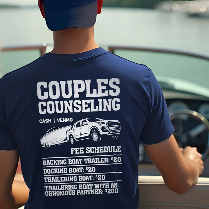 Couples Counseling Boating T-Shirt - Roostertails