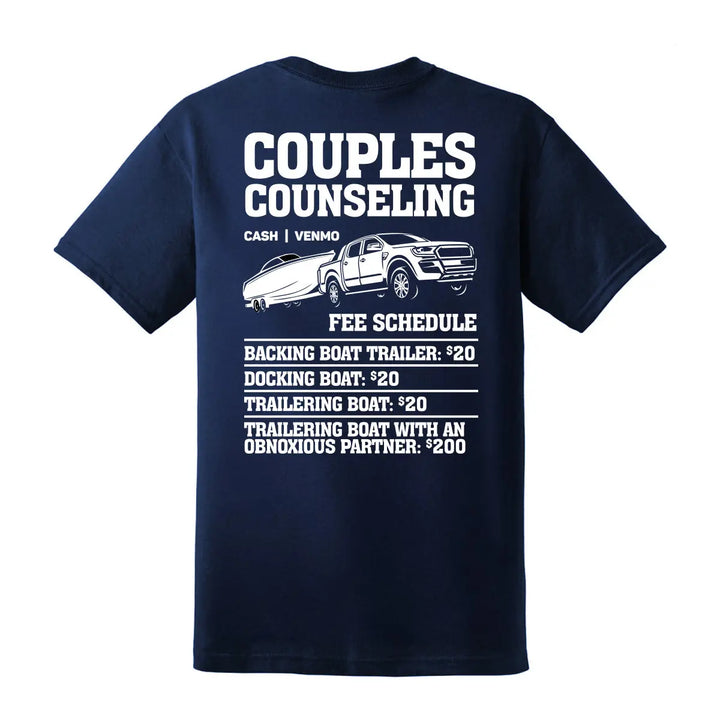 Couples Counseling Boating T-Shirt - Roostertails