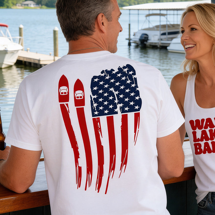 Flyby Flag –  Men's Performance Boating T-Shirt