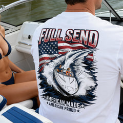 Full Send –  Men's Performance Boating T-Shirt