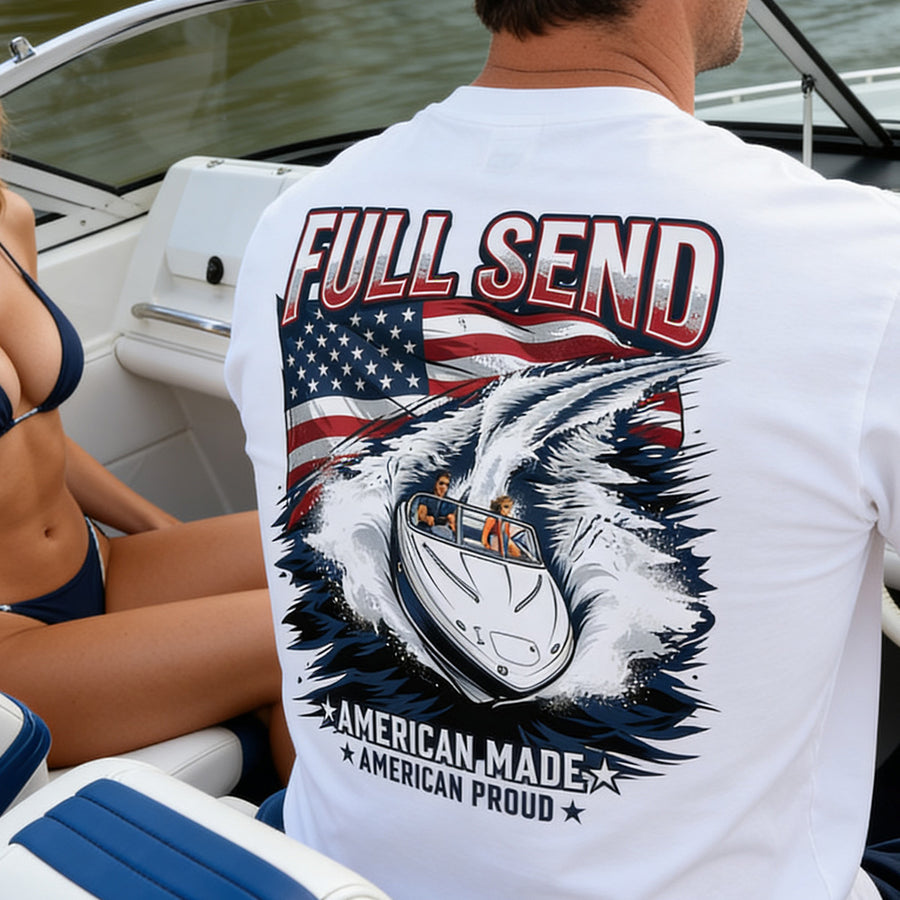 Full Send –  Men's Performance Boating T-Shirt