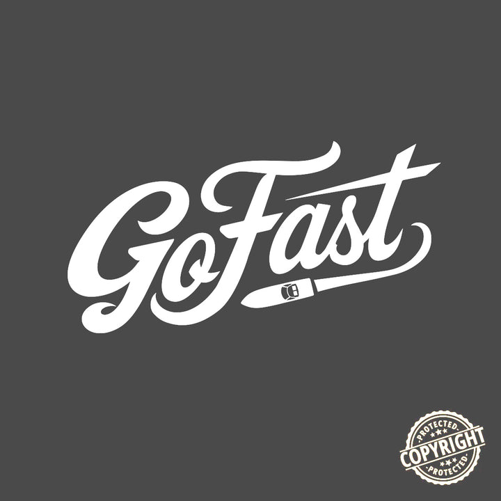 GoFast Boating Tshirt Design in Charcoal