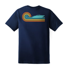 Retro Wave –  Men's Performance Boating T-Shirt