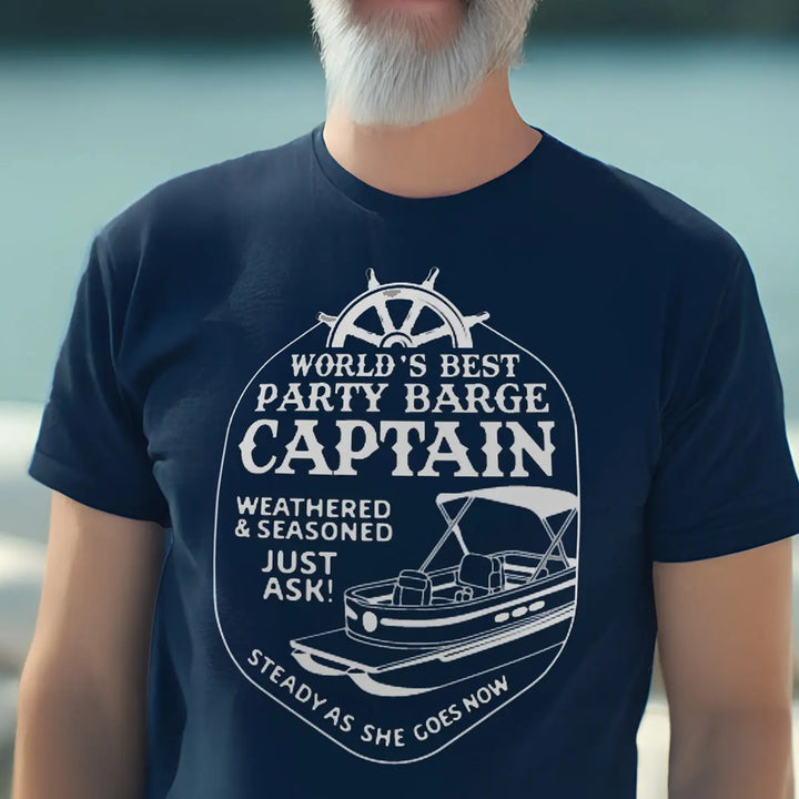 Party Barge Captain Boating T-Shirt - Roostertails