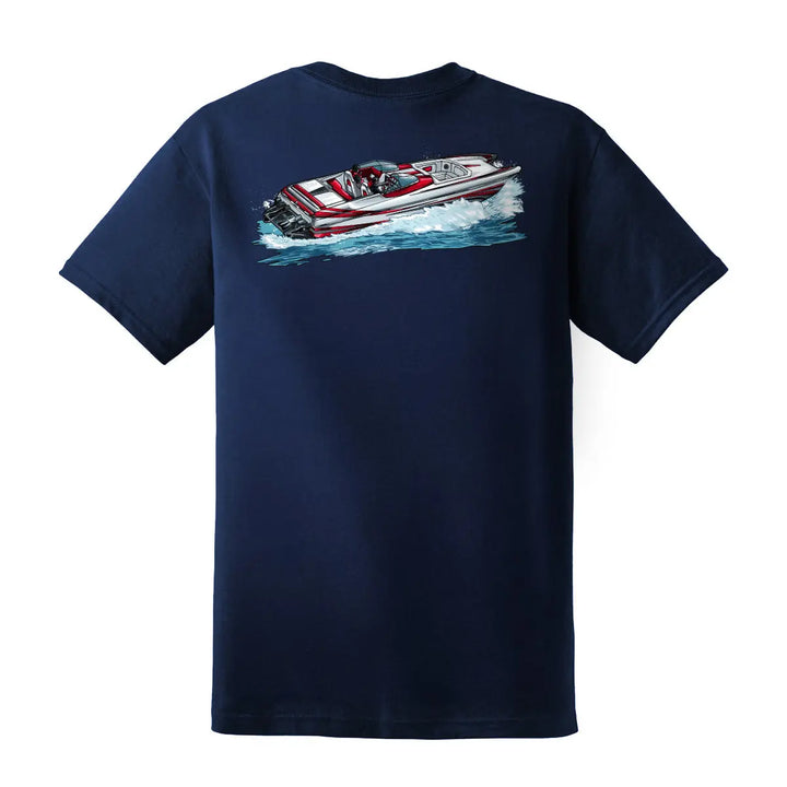 Pure Power - Boating Tshirt Back