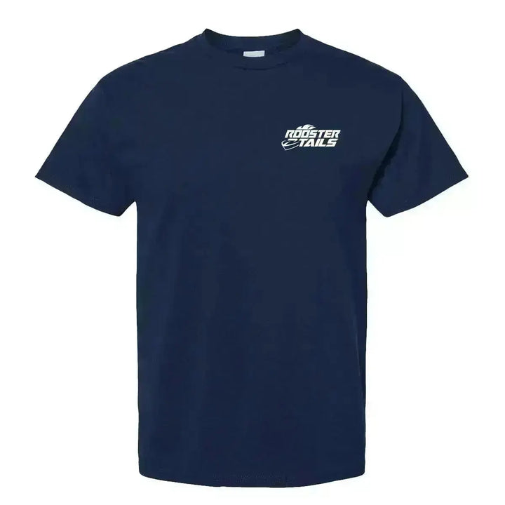 RoosterTails Tshirt - Navy - Front