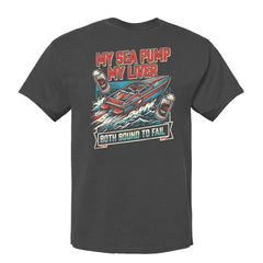 My Sea Pump My Liver –  Men's Performance Boating T-Shirt