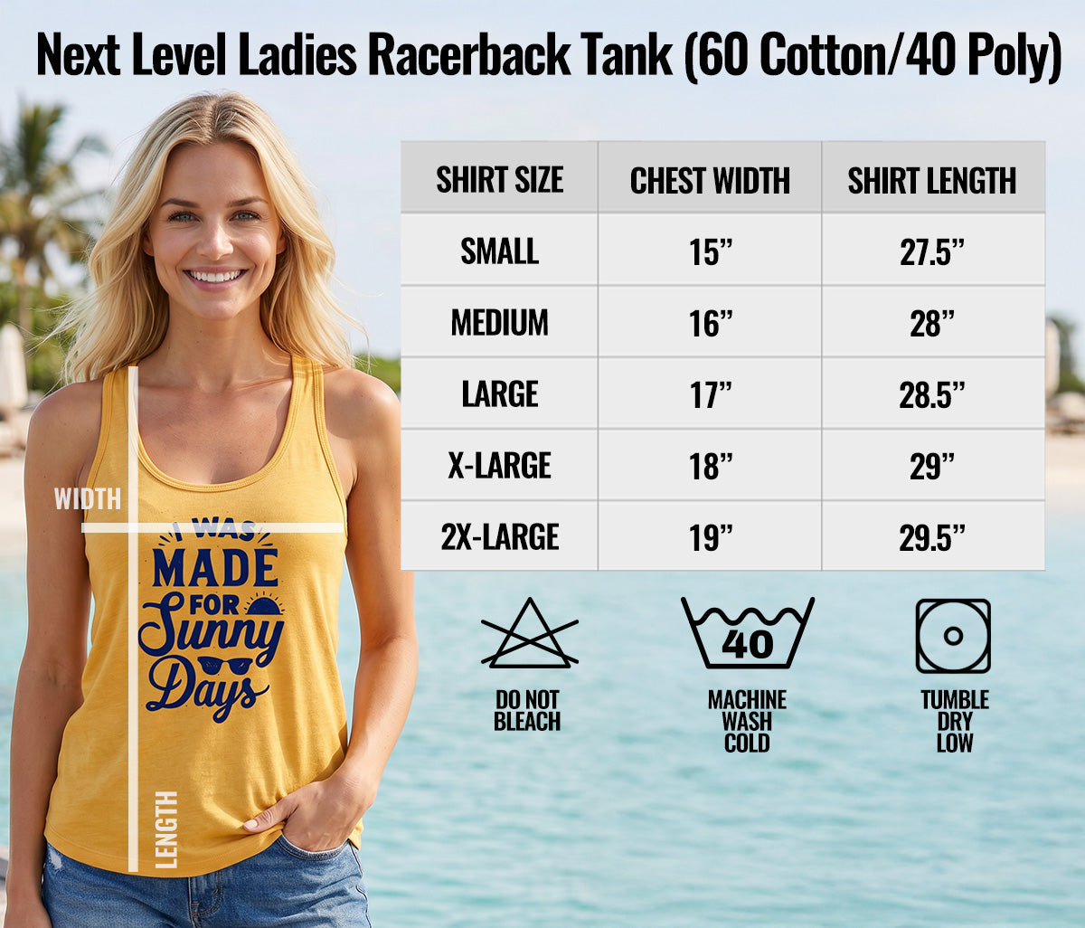 Women's Tank Size Guide