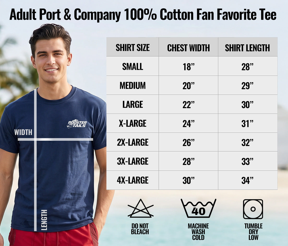 Men's T-Shirt Size Guide