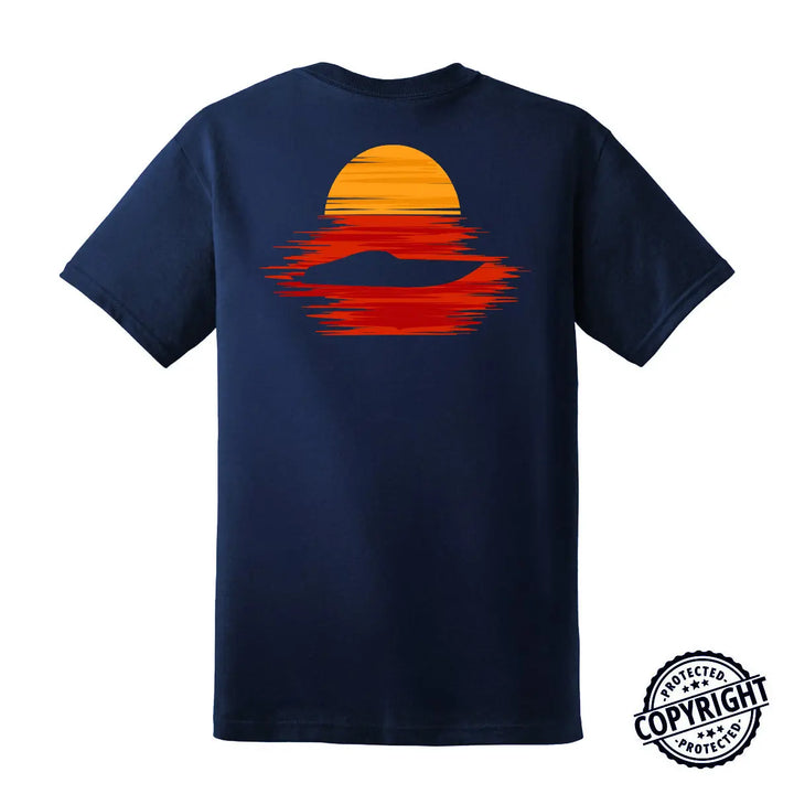 Sunset Boating T-Shirt - Roostertails