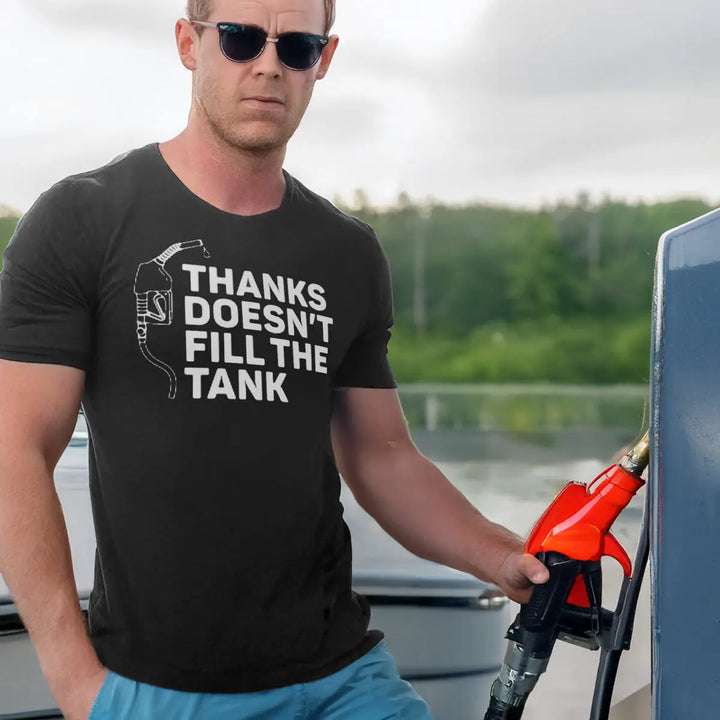 Thanks Doesn't Fill the Tank Boating T-Shirt - Roostertails