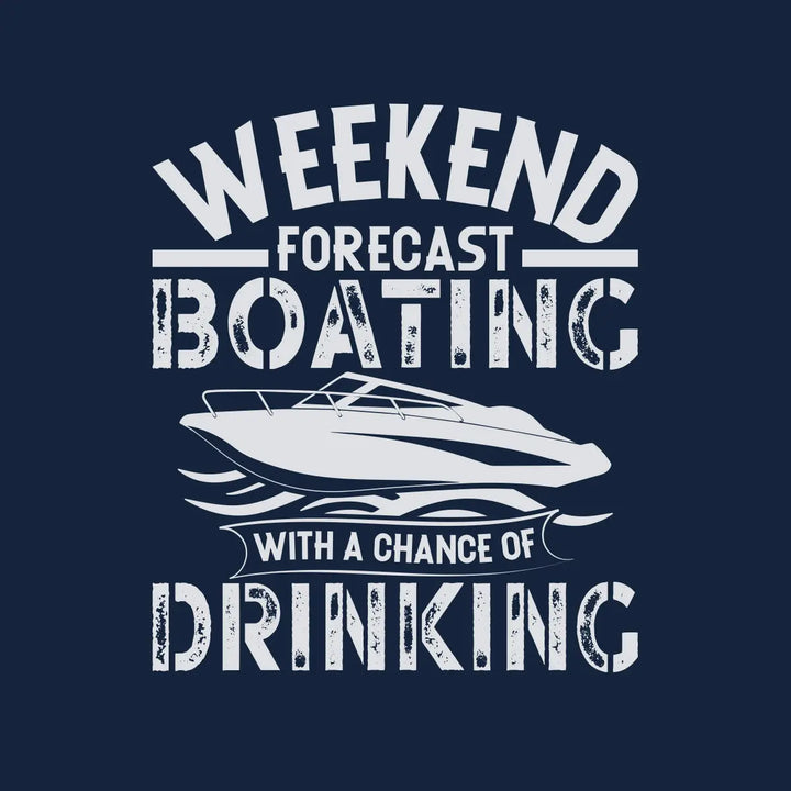 Weekend Forecast Boating and Drinking T-Shirt - Roostertails